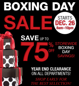 Bowring Canada Boxing Day